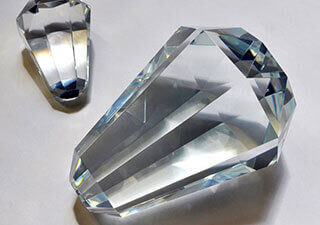 3.5 inch and 8 inch Diameter Diamond Gems